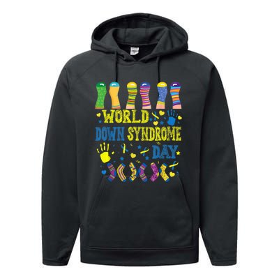 World Down Syndrome Day Awareness Socks 21 March Boy Girl Performance Fleece Hoodie