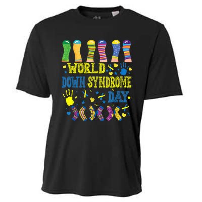 World Down Syndrome Day Awareness Socks 21 March Boy Girl Cooling Performance Crew T-Shirt