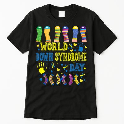 World Down Syndrome Day Awareness Socks 21 March Boy Girl Tall T-Shirt