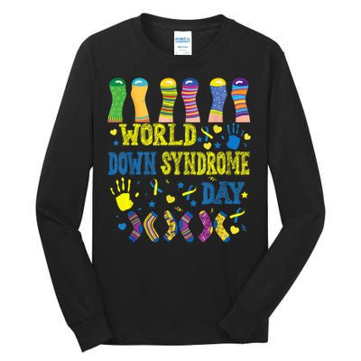 World Down Syndrome Day Awareness Socks 21 March Boy Girl Tall Long Sleeve T-Shirt