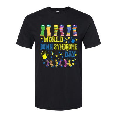 World Down Syndrome Day Awareness Socks 21 March Boy Girl Softstyle CVC T-Shirt