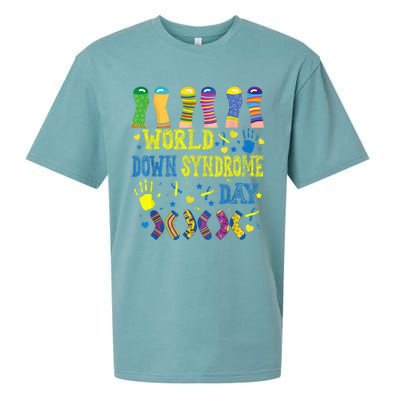 World Down Syndrome Day Awareness Socks 21 March Boy Girl Sueded Cloud Jersey T-Shirt