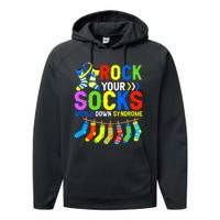 World Down Syndrome Day Awareness Rock Your Socks Performance Fleece Hoodie