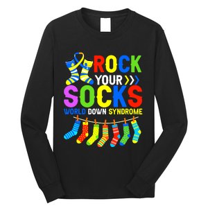 World Down Syndrome Day Awareness Rock Your Socks Long Sleeve Shirt