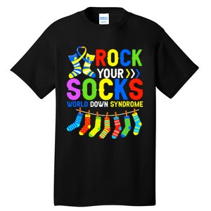 World Down Syndrome Day Awareness Rock Your Socks Tall T-Shirt