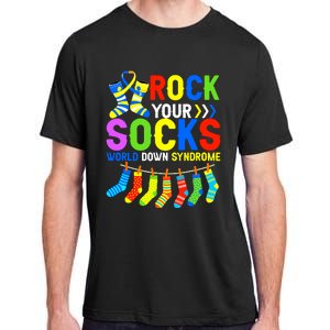 World Down Syndrome Day Awareness Rock Your Socks Adult ChromaSoft Performance T-Shirt