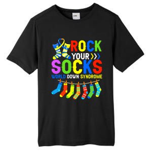 World Down Syndrome Day Awareness Rock Your Socks Tall Fusion ChromaSoft Performance T-Shirt