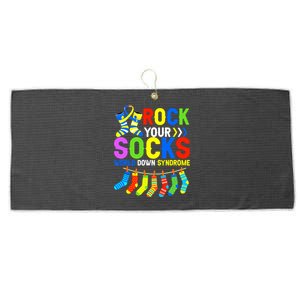 World Down Syndrome Day Awareness Rock Your Socks Large Microfiber Waffle Golf Towel