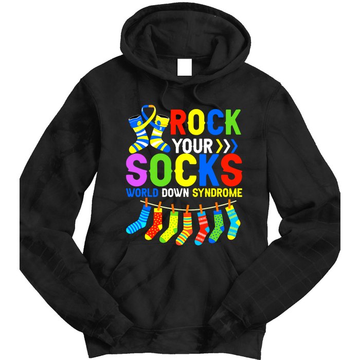 World Down Syndrome Day Awareness Rock Your Socks Tie Dye Hoodie