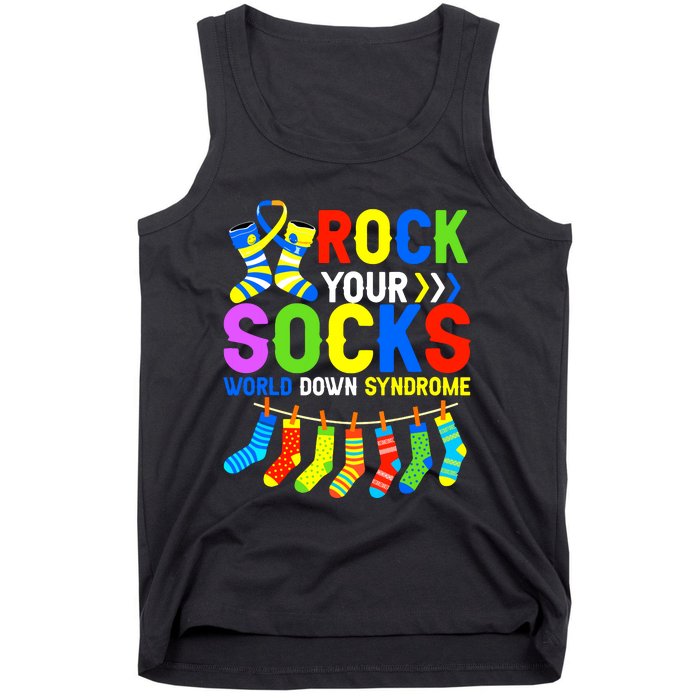 World Down Syndrome Day Awareness Rock Your Socks Tank Top