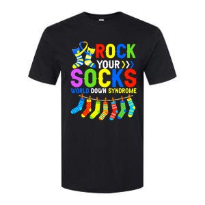 World Down Syndrome Day Awareness Rock Your Socks Softstyle CVC T-Shirt