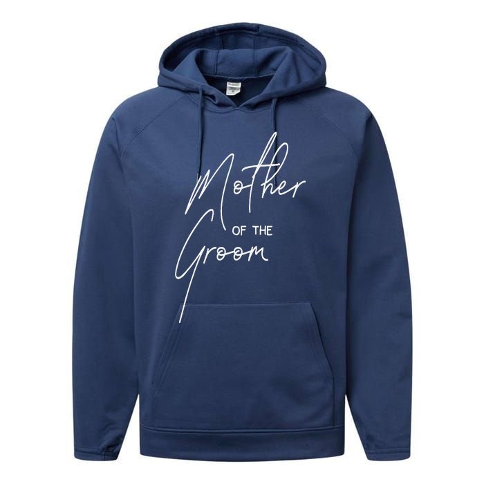 Wedding Day Shower For Mom Groom Party Mother Of The Groom Performance Fleece Hoodie