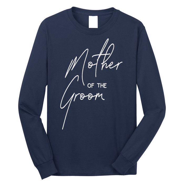 Wedding Day Shower For Mom Groom Party Mother Of The Groom Long Sleeve Shirt