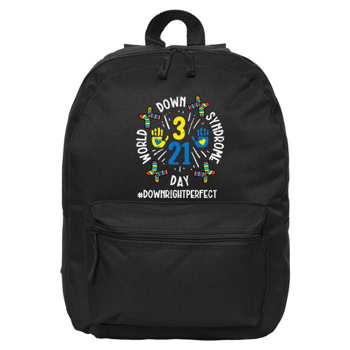 World Down Syndrome Day 321 Awareness Support 16 in Basic Backpack