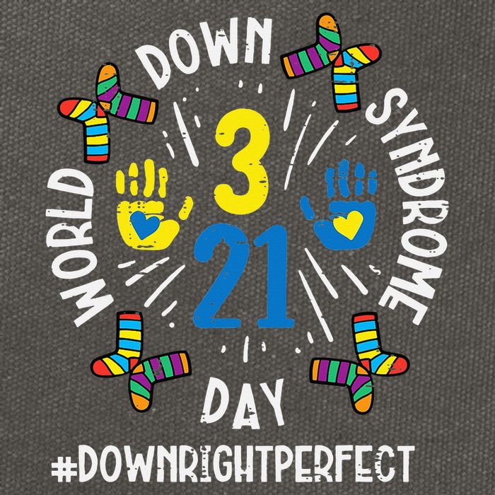 World Down Syndrome Day 321 Awareness Support Cotton Canvas Backpack