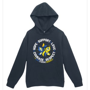 World Down Syndrome Day Awareness Hope Love Support Urban Pullover Hoodie