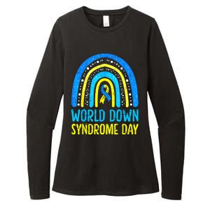 World Down Syndrome Day Awareness National T21 Month Rainbow Womens CVC Long Sleeve Shirt