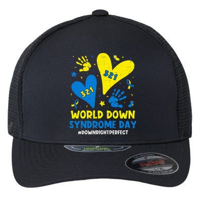 World Down Syndrome Day 321 Awareness Support Flexfit Unipanel Trucker Cap