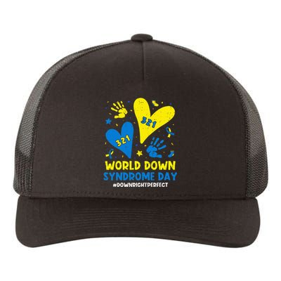 World Down Syndrome Day 321 Awareness Support Yupoong Adult 5-Panel Trucker Hat