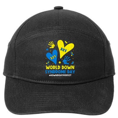 World Down Syndrome Day 321 Awareness Support 7-Panel Snapback Hat