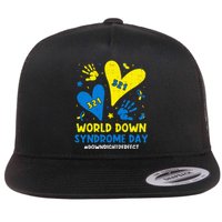 World Down Syndrome Day 321 Awareness Support Flat Bill Trucker Hat