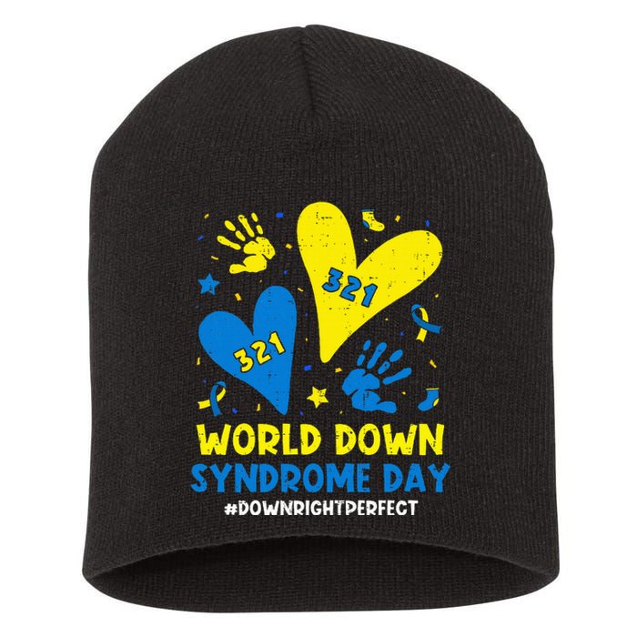 World Down Syndrome Day 321 Awareness Support Short Acrylic Beanie