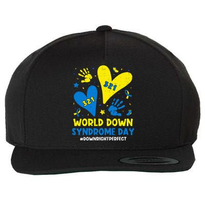 World Down Syndrome Day 321 Awareness Support Wool Snapback Cap