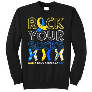 World Down Syndrome Day Rock Your Socks Awareness Copy Sweatshirt