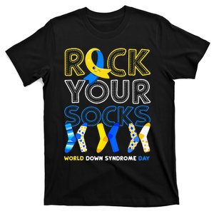 World Down Syndrome Day Rock Your Socks Awareness Copy T-Shirt