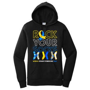 World Down Syndrome Day Rock Your Socks Awareness Copy Women's Pullover Hoodie