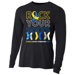 World Down Syndrome Day Rock Your Socks Awareness Copy Cooling Performance Long Sleeve Crew