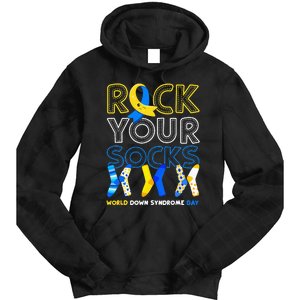 World Down Syndrome Day Rock Your Socks Awareness Copy Tie Dye Hoodie