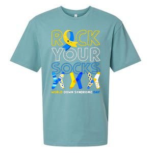 World Down Syndrome Day Rock Your Socks Awareness Copy Sueded Cloud Jersey T-Shirt