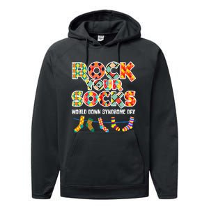 World Down Syndrome Day Rock Your Socks Awareness Performance Fleece Hoodie