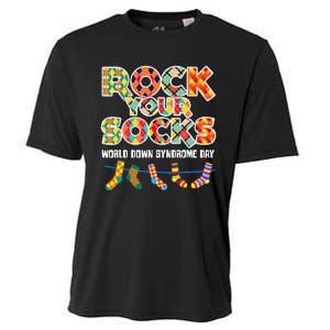 World Down Syndrome Day Rock Your Socks Awareness Cooling Performance Crew T-Shirt