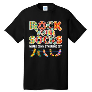 World Down Syndrome Day Rock Your Socks Awareness Tall T-Shirt