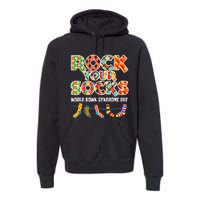 World Down Syndrome Day Rock Your Socks Awareness Premium Hoodie