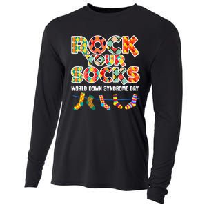 World Down Syndrome Day Rock Your Socks Awareness Cooling Performance Long Sleeve Crew