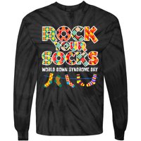 World Down Syndrome Day Rock Your Socks Awareness Tie-Dye Long Sleeve Shirt