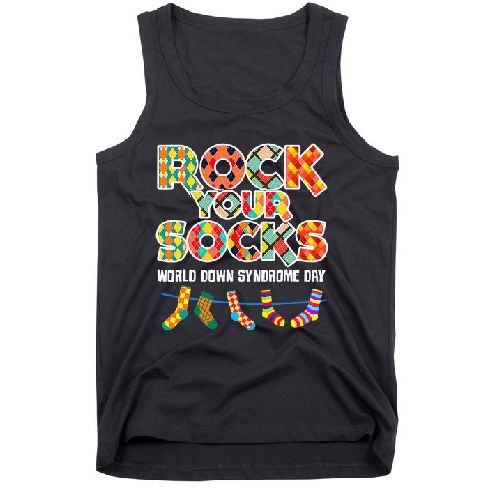 World Down Syndrome Day Rock Your Socks Awareness Tank Top