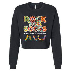 World Down Syndrome Day Rock Your Socks Awareness Cropped Pullover Crew