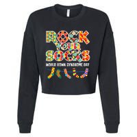 World Down Syndrome Day Rock Your Socks Awareness Cropped Pullover Crew