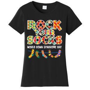 World Down Syndrome Day Rock Your Socks Awareness Women's T-Shirt