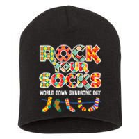 World Down Syndrome Day Rock Your Socks Awareness Short Acrylic Beanie