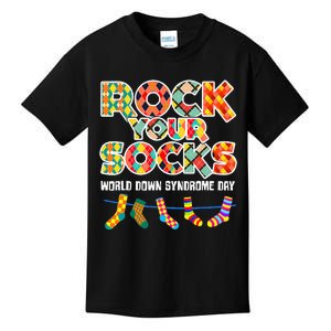 World Down Syndrome Day Rock Your Socks Awareness Kids T-Shirt