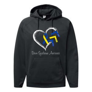 World Down Syndrome Day 321 Awareness Support Performance Fleece Hoodie