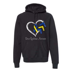 World Down Syndrome Day 321 Awareness Support Premium Hoodie