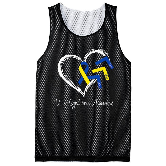 World Down Syndrome Day 321 Awareness Support Mesh Reversible Basketball Jersey Tank