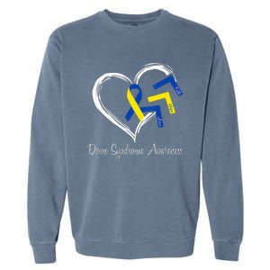 World Down Syndrome Day 321 Awareness Support Garment-Dyed Sweatshirt