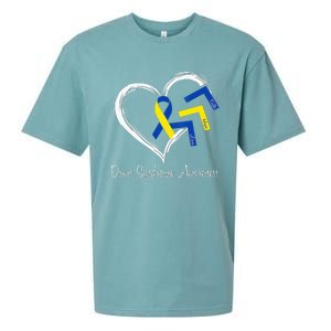 World Down Syndrome Day 321 Awareness Support Sueded Cloud Jersey T-Shirt